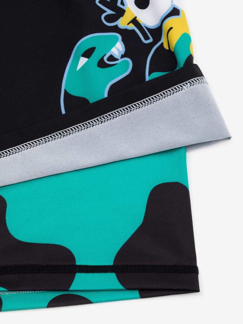 MANTO hybrid fightshorts dove - black